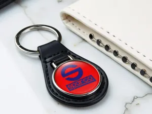 Sparco Porte-clés Design Cuir Robuste Style Premium